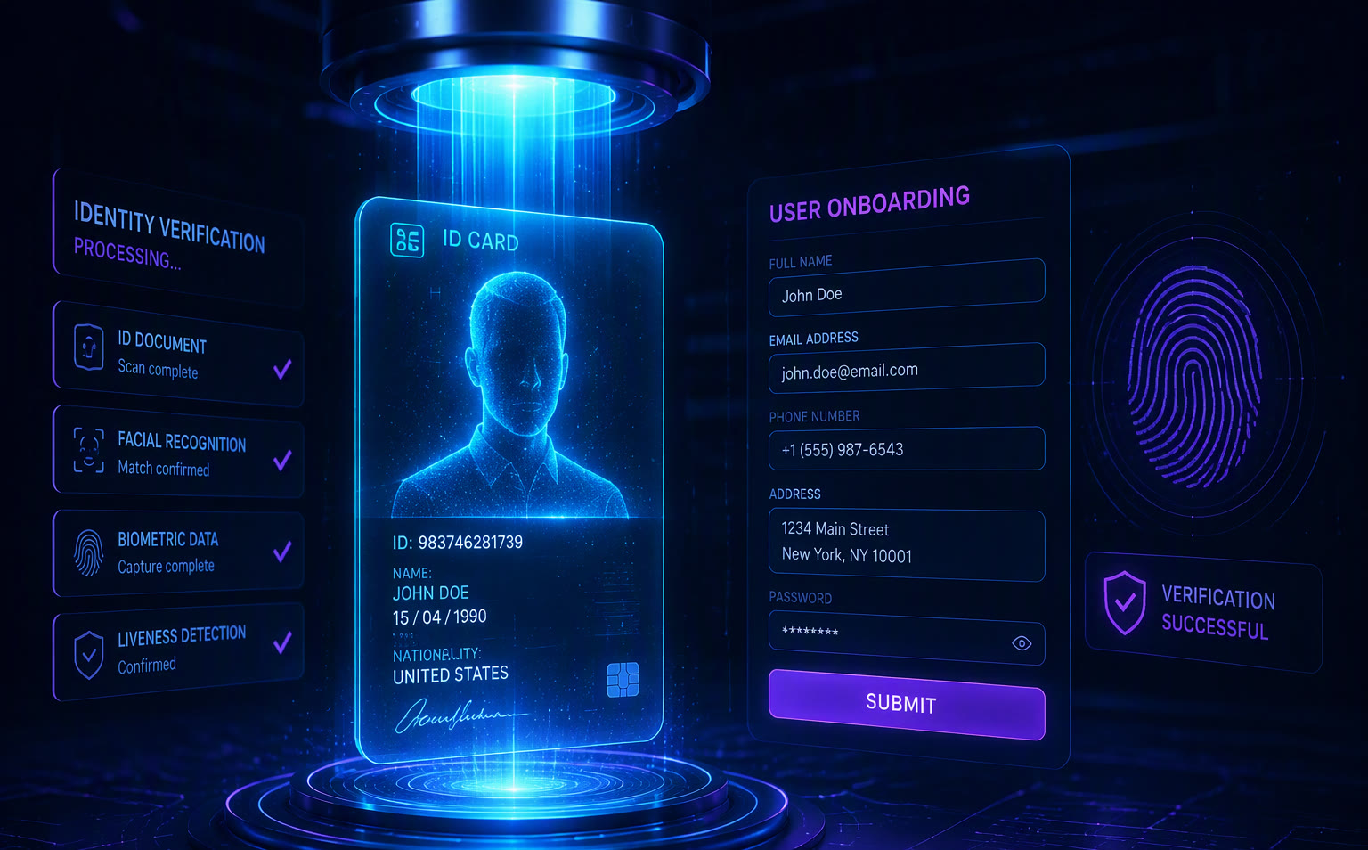 Digital identity verification and onboarding concept